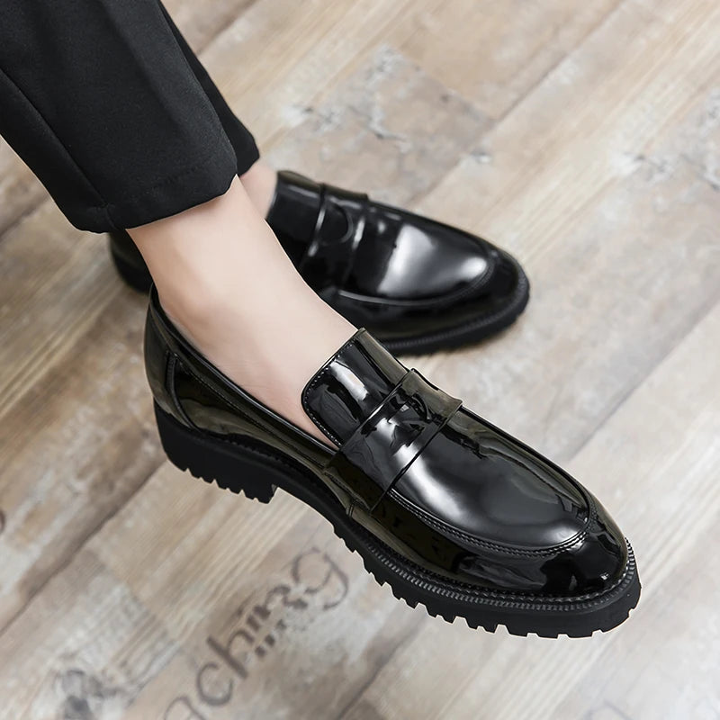 Lefu Shoes Men Thick Soled Comfortable Fashionable Brand Leather Shoes Men High-quality Business Office Shoes in Sizes 38-45