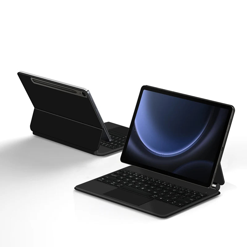 Book Cover Keyboard For Samsung Galaxy Tab S9 FE 10.9" S9 S8 S7 11 inch S10+ S9+ S8+ 12.4 Magic Magnetic Case Backlight TouchPad