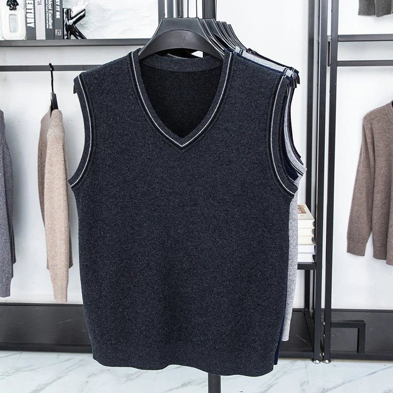Men’s Casual Sleeveless Knit Vest