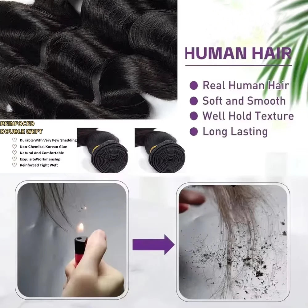 16A 36 40Inch Bone Straight Real Bundles Brazilian Human Hair 2 3 4 Bundles 100% Remy Raw Hair Bundles Wigs Extensions For Women