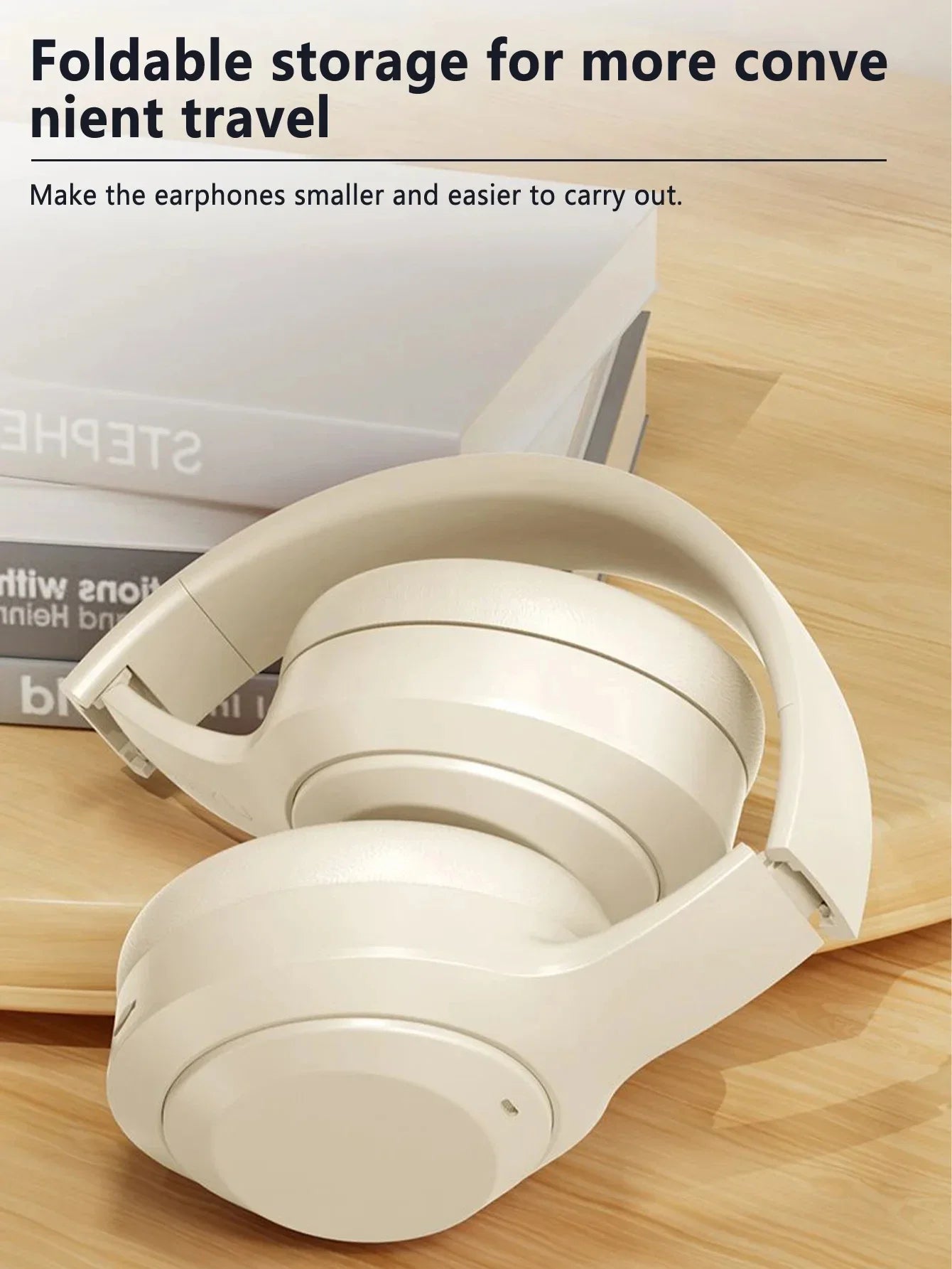 Lenovo Wireless Bluetooth 5.3 Earphones Foldable Computer Wireless Headphones 360° Stereo Sound Gaming Headset Android and iOS