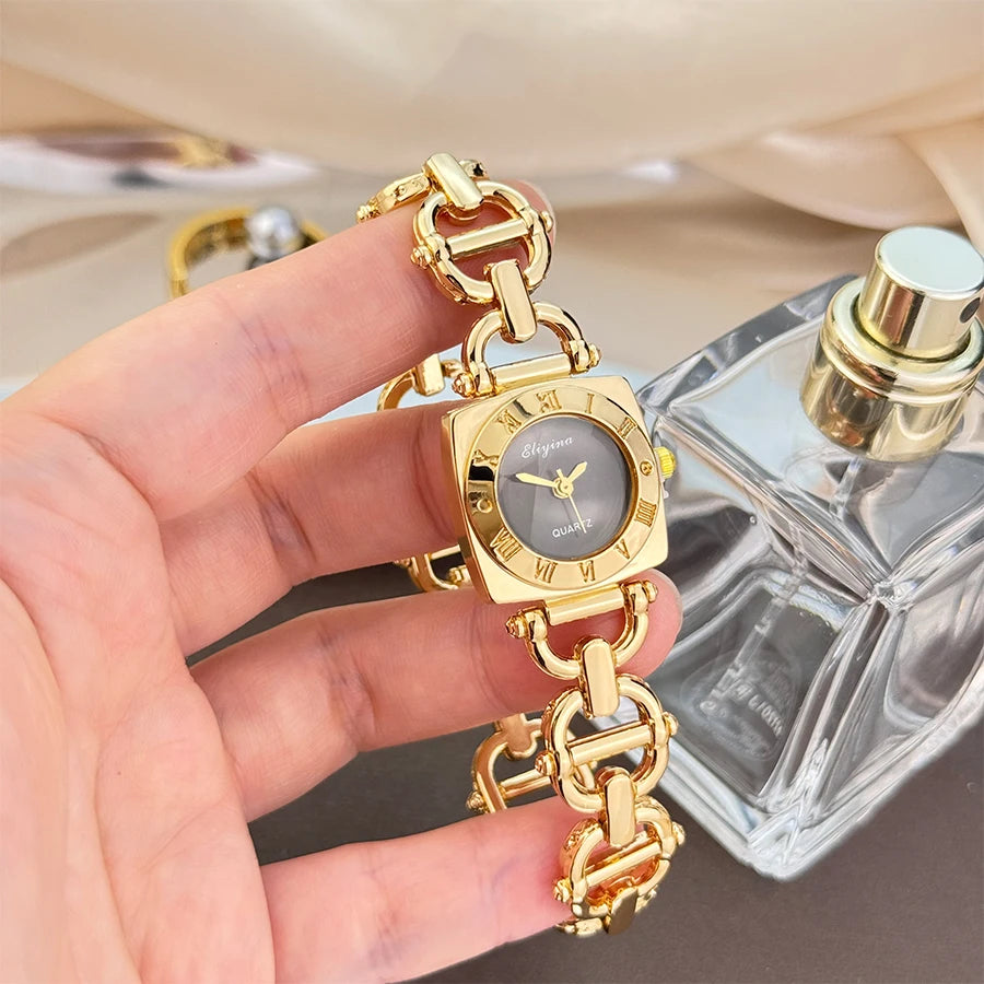 Women’s Luxury Crystal Bracelet Watch Set