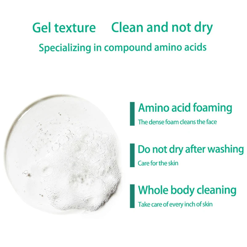 Gentle Facial Cleanser with Amino Acid Formula for Hydrated Skin