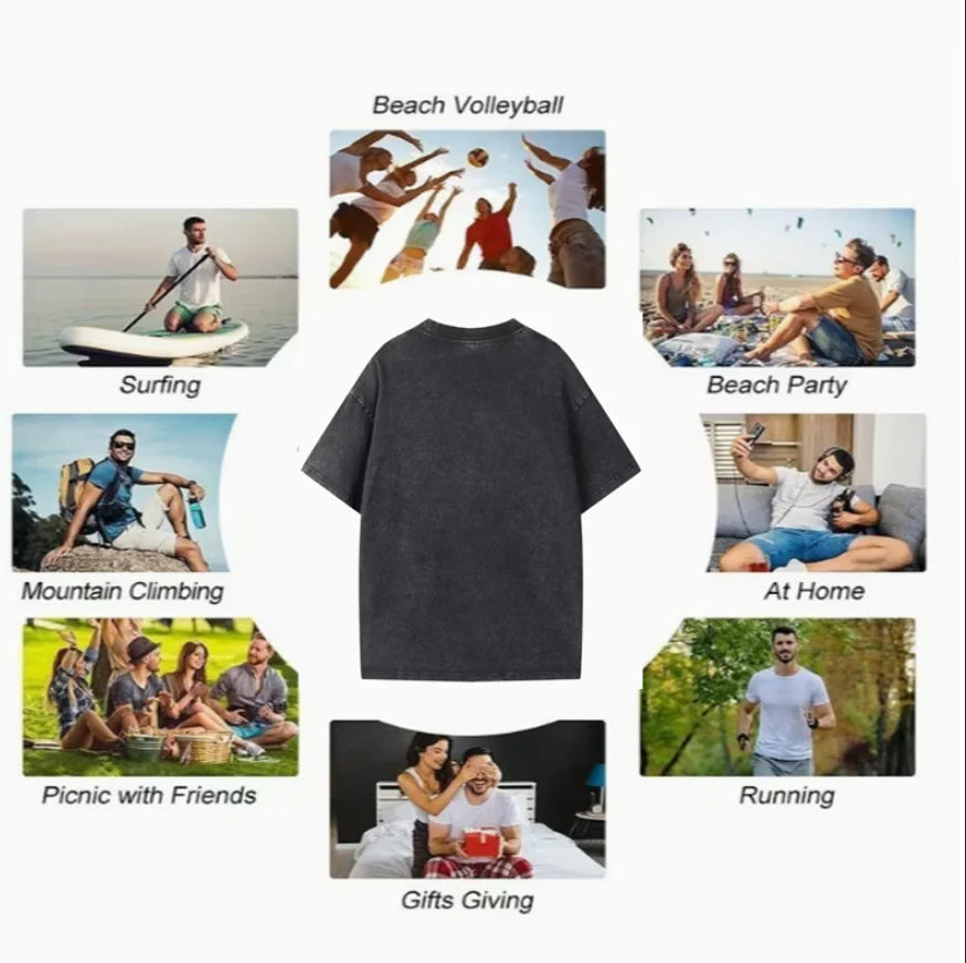 Women's Washed and Worn Summer T-shirt Three Gold Türkiye Evil Eye Printed Fashionable Piece Tops