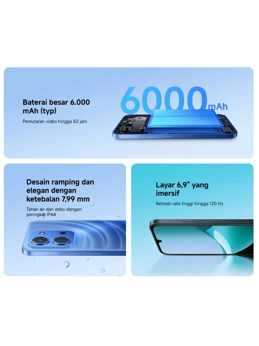 2026 (Latest Model) Redmi 15C 8+ 256GB Global Edition Smartphone, Dual SIM, 6.5-inch FHD+ Display, MediaTek Helio G85 Gaming Pro
