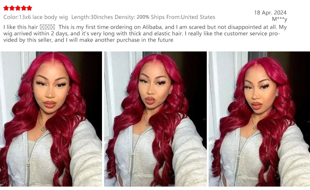200 Density 99J Burgundy Body Wave Human Hair Wigs 13x6 HD Lace Frontal Human Hair Wig Brazilian Remy Real Human Hair For Women