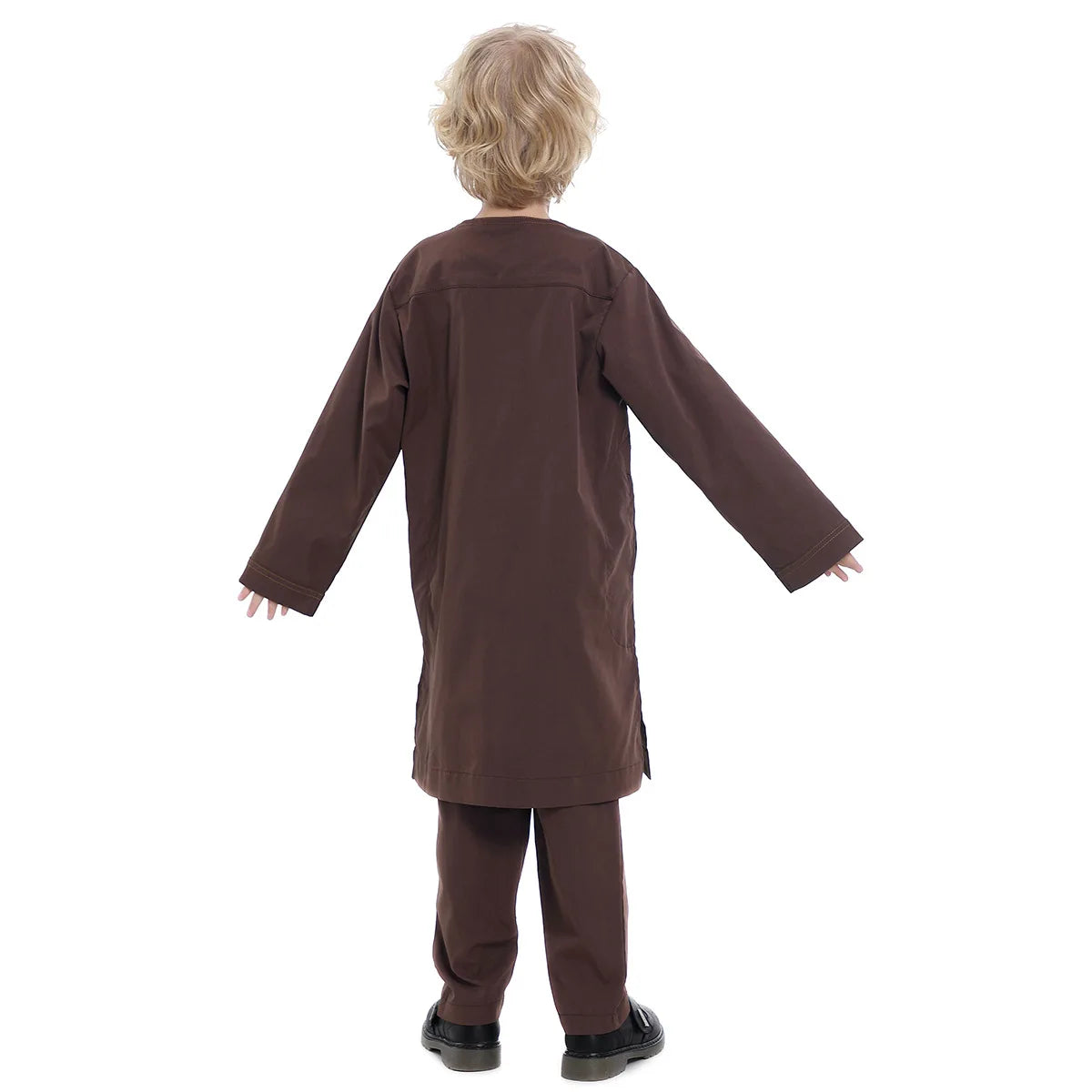 Boys Islamic Thobe – Kids Long Sleeve Traditional Robe