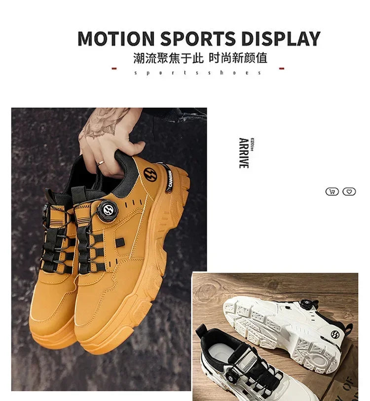 Men’s Breathable Height-Increasing Outdoor Sneakers
