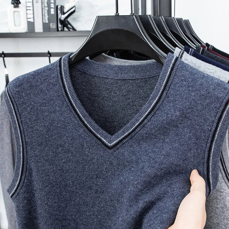 Men’s Casual Sleeveless Knit Vest