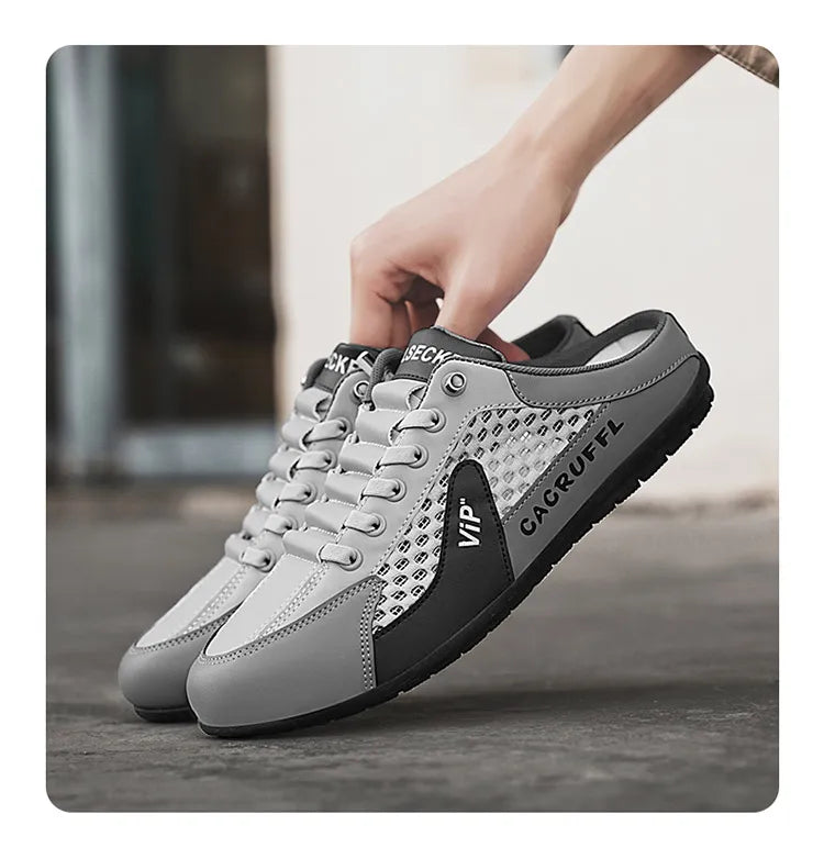 New Men's Casual Slip-Ons - Durable, Comfortable, Breathable & Stylish Half-Slippers