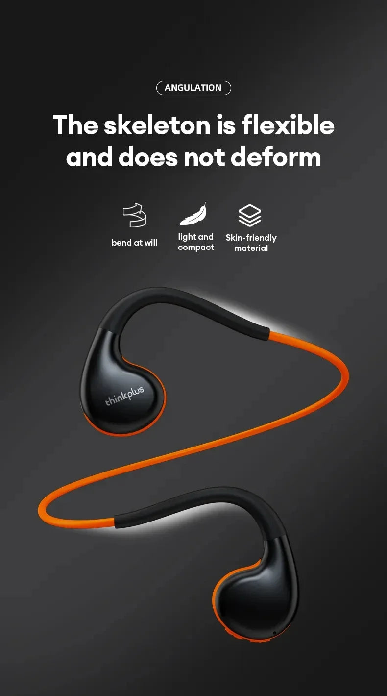 Original Lenovo X7 Air Conduction Headphone Wireless Bluetooth 5.3 Earphones Bone Conduction Sports Headset Outdoor EarHook Mic