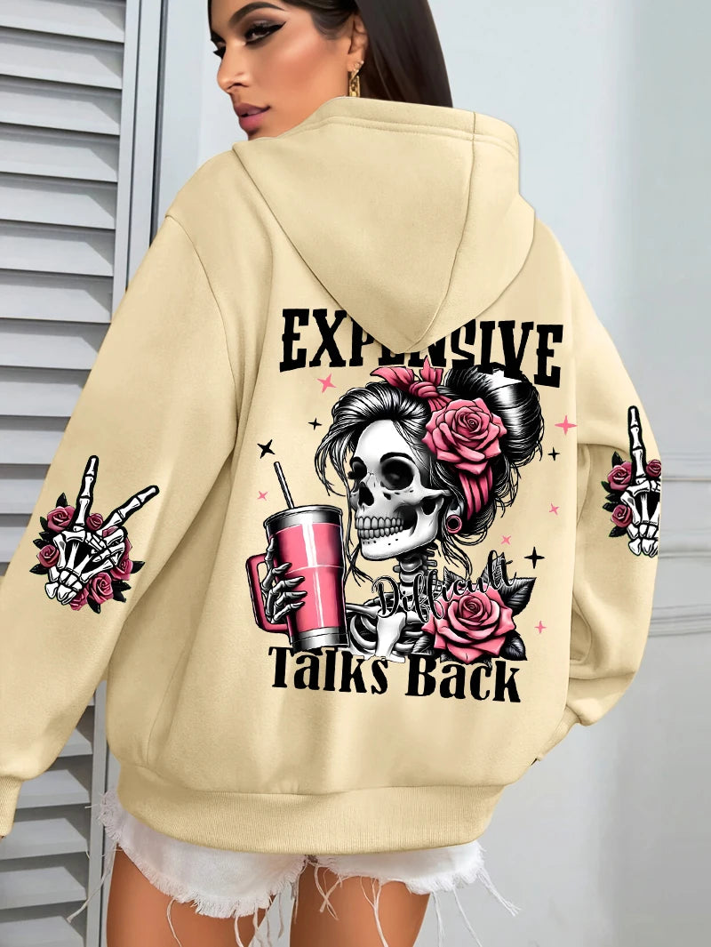 Women’s Plus Size Fleece Hoodie – Casual Pullover Sweatshirt