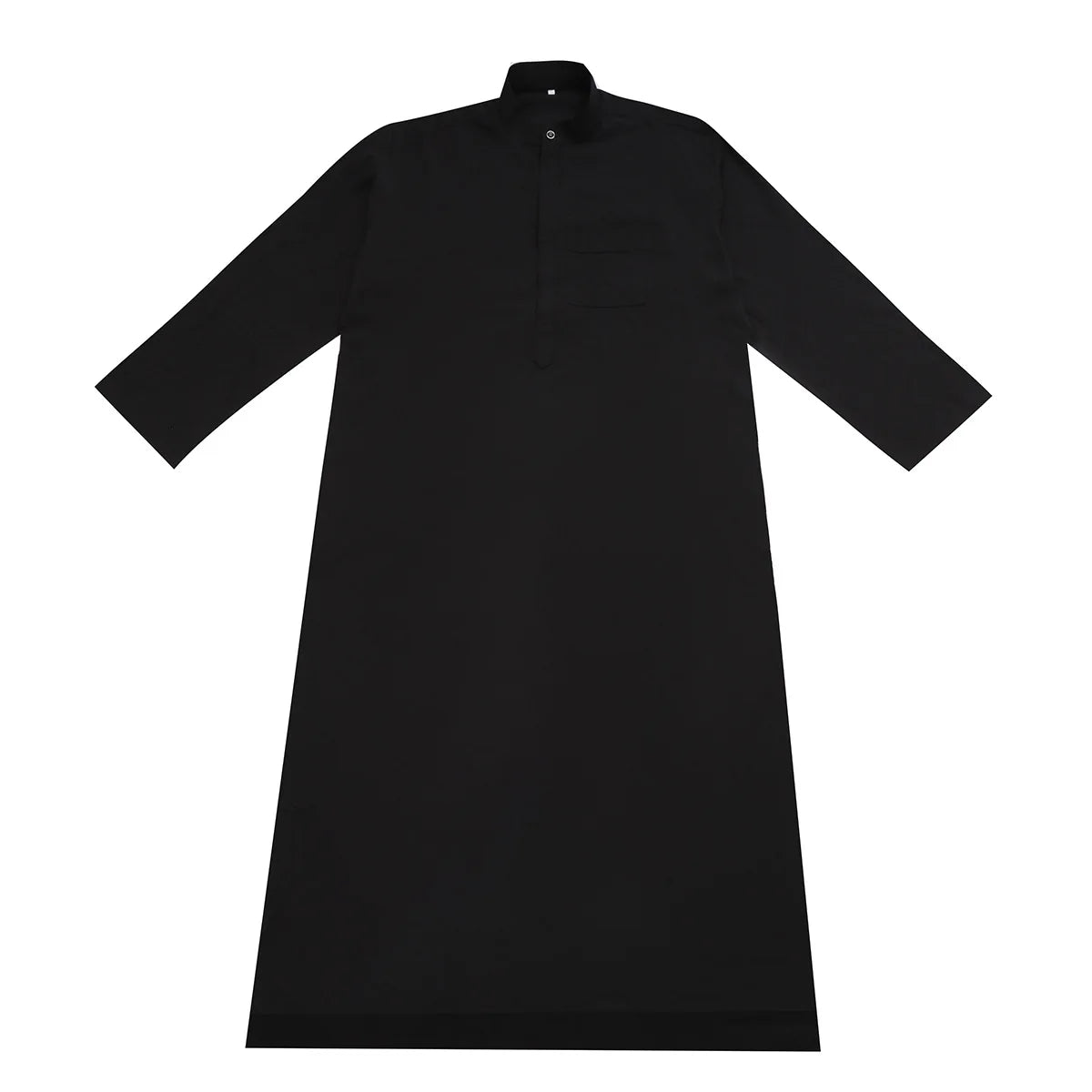 Men’s Muslim Abaya Kaftan Thobe – Long Sleeve Pullover Robe