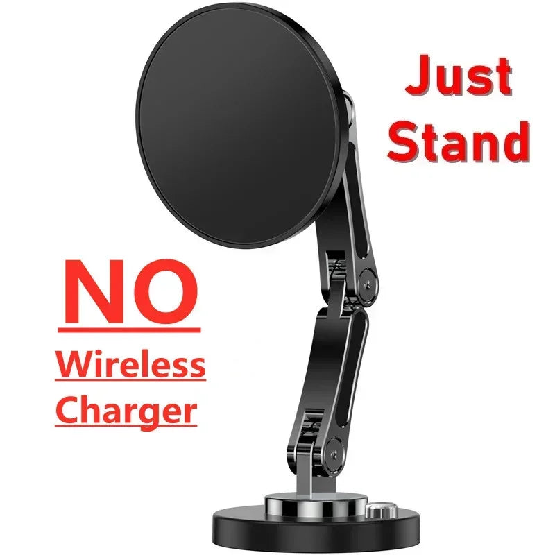 Magnetic Phone Holder with Adjustable Stand – Wireless and Non-Wireless Options