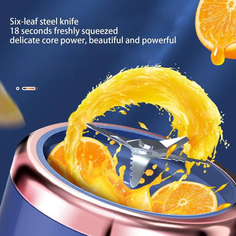 Portable Blender Electric Juicer Rechargeable Fruit Mixers USB Rechargeable Smoothie Mini Blender Multifunction Juice Maker