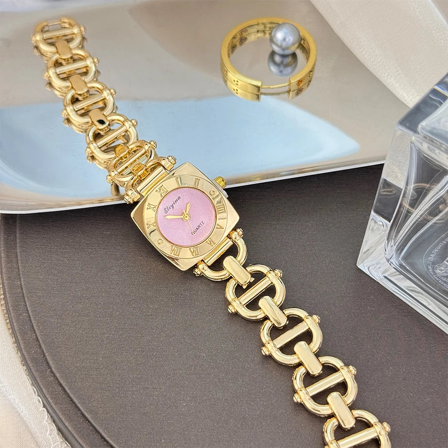 Women’s Luxury Crystal Bracelet Watch Set