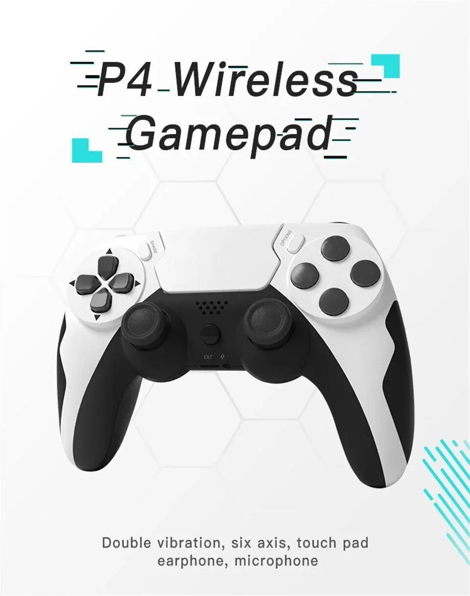 Wireless Gamepad with Six Axis Gyroscope Game Controller For PS4 PS3 Console Wins 7 8 10 Dual Vibration PC