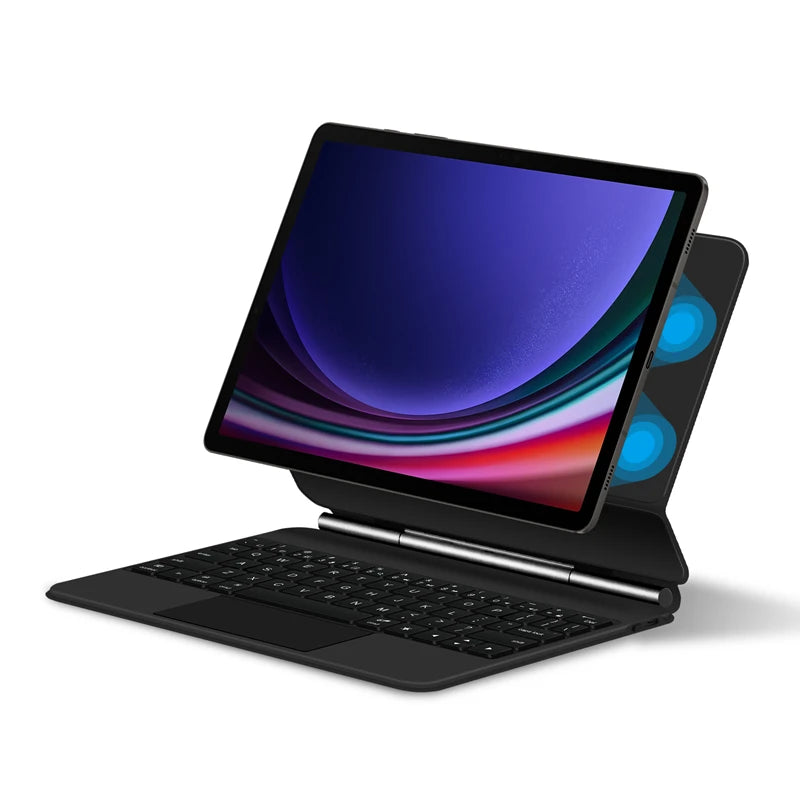 Book Cover Keyboard For Samsung Galaxy Tab S9 FE 10.9" S9 S8 S7 11 inch S10+ S9+ S8+ 12.4 Magic Magnetic Case Backlight TouchPad