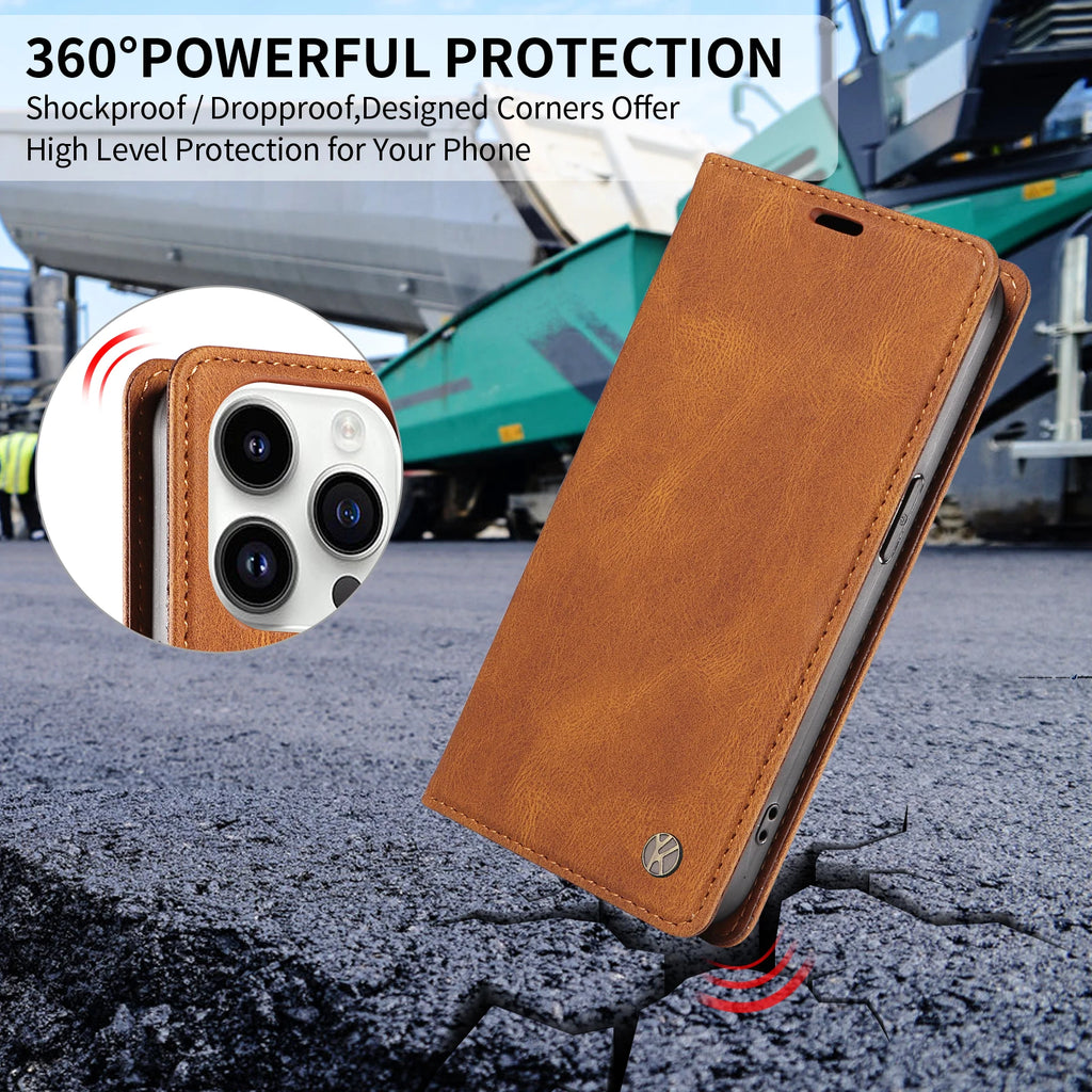 Wallet Magnetic Card Slot Cover Flip Leather Case For iPhone 16E 16 15 Pro Max 14 Plus 13 Mini 12 11 X XS XR SE2 SE3 8 7 6 2022