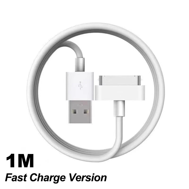 30 Pin USB Cable Charge Fast Charging for iPhone 4S 4 3GS 3G iPad 1 2 3 iPod Nano itouch 30 Pin Charger Adapter Data Sync Cord