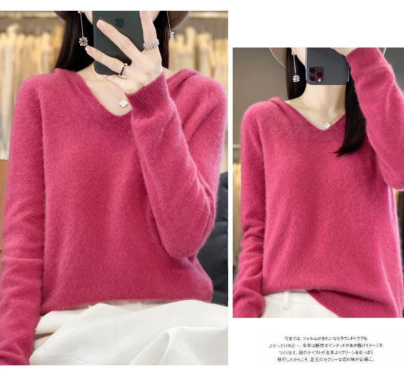 Women’s Loose Knit Sweater – Soft Heavyweight Pullover