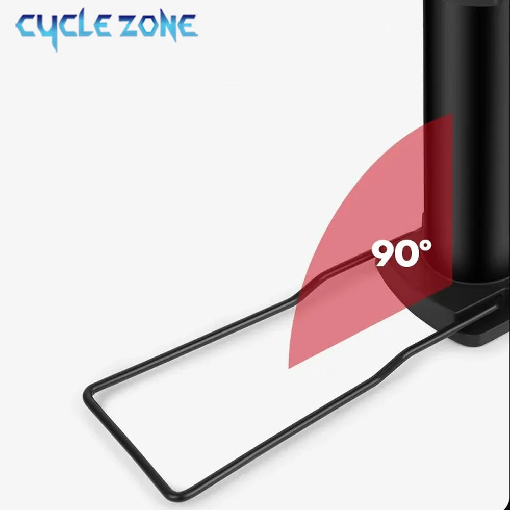 Bike Pump Portable Pedal Bicycle Foot Air Pump Bike Tire Inflator Schrader Presta Valve Cycling Tire Air Inflator Easy Carry