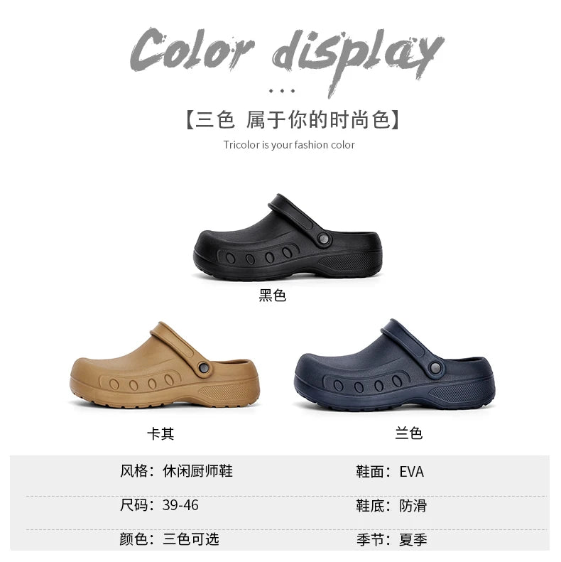 Jumpmore Kitchen Working Shoes Washing Car EVA Raining Waterproof Shoes Size 39-46