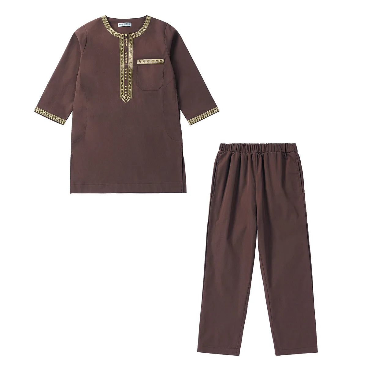 Boys Islamic Thobe – Kids Long Sleeve Traditional Robe
