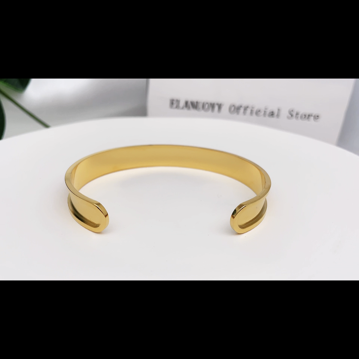 Stainless Steel Open Cuff Bracelet – Unisex Fashion Bangle