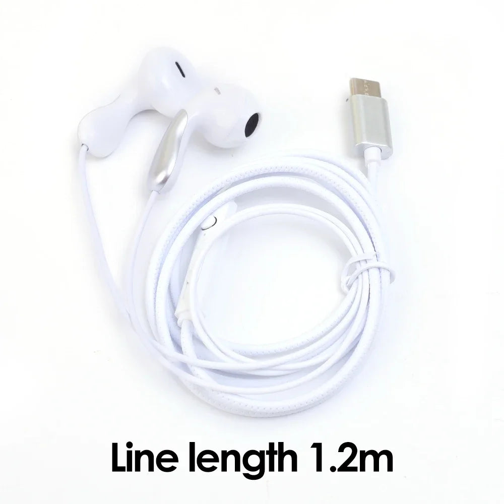 Type C Headset Stereo Music Wired Headphones With MIC For Samsung Xiaomi Android Phones Tablet Universal USB C Earphones