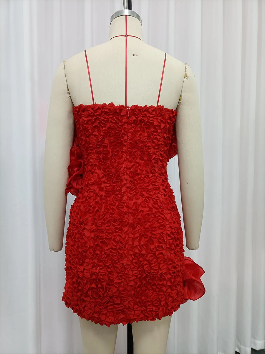 Dresses for Women Strapless Sleeveless High Waist Slimming Mini Solid Dress Female Fashion