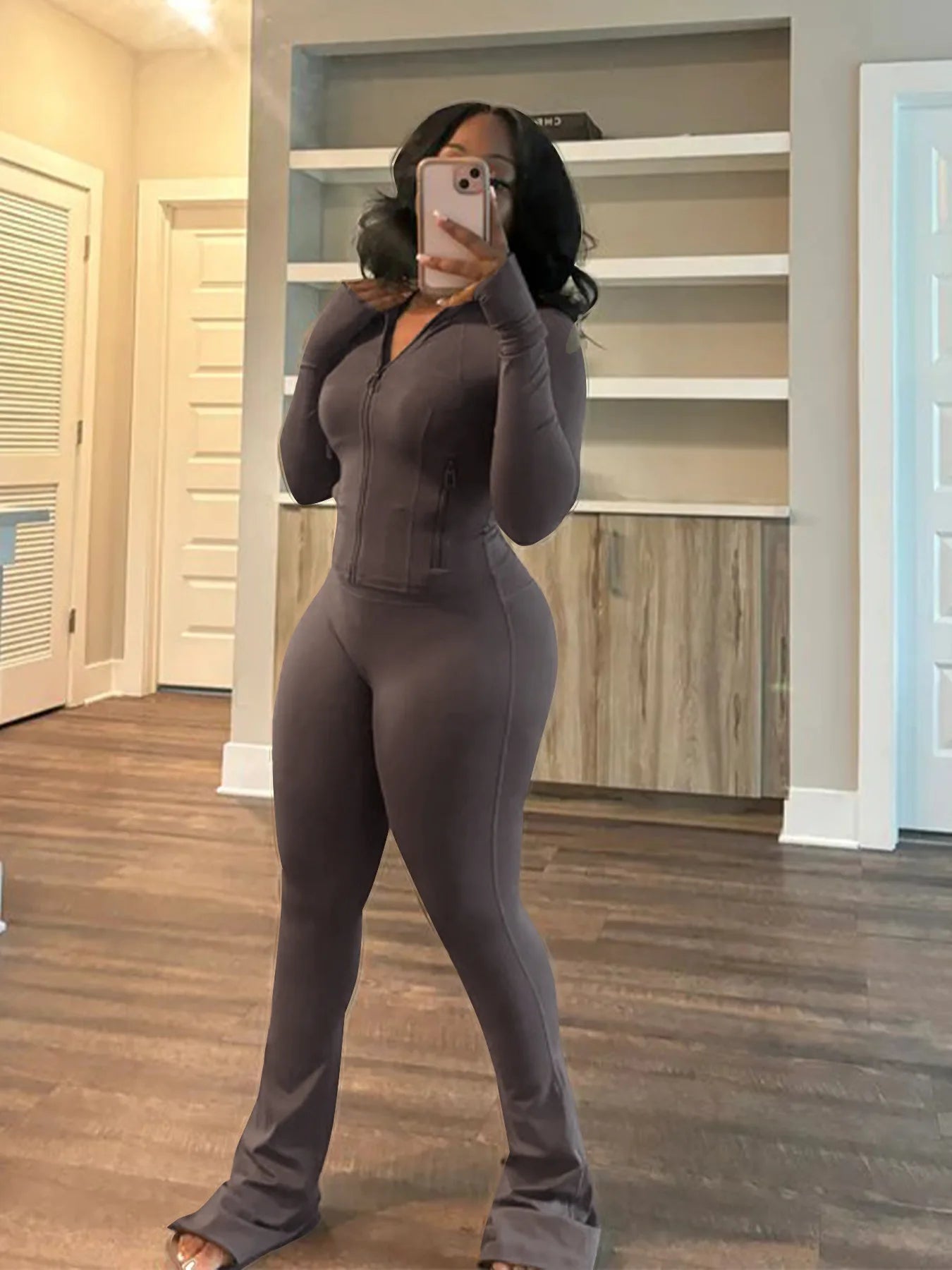 Streetwear Casual Tracksuit Sexy Women Two Pieces Club Matching Set High Street Pants Outfit