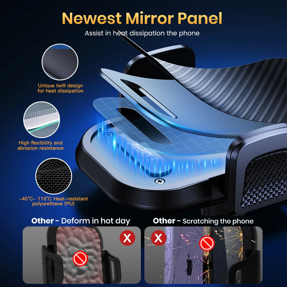 Car Phone Holder Mount Upgraded Stainless Steel Hook Cell Phone Holder for Car Air Vent Mag-Safe Compatible All Phones