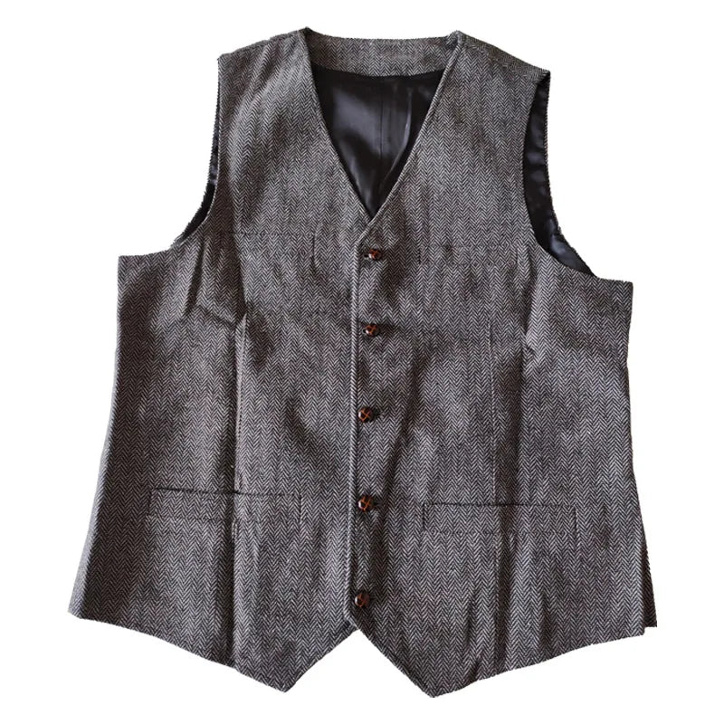 Men’s Formal Slim Fit Vest with Button Closure