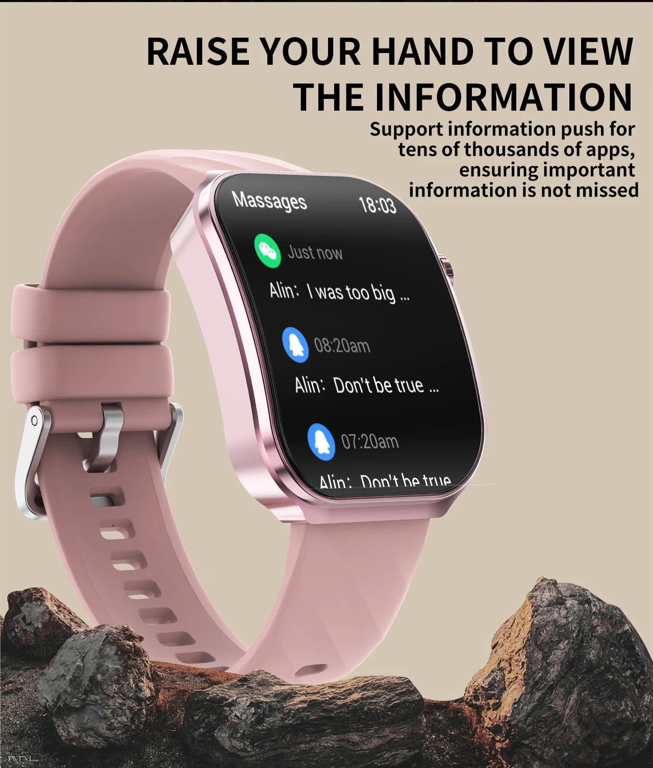 New 2.2-inch AMOLED Screen Smart Watch Women LED Light Health Monitor Smartwatch Bluetooth Call Sports Fitness Ladies Watch