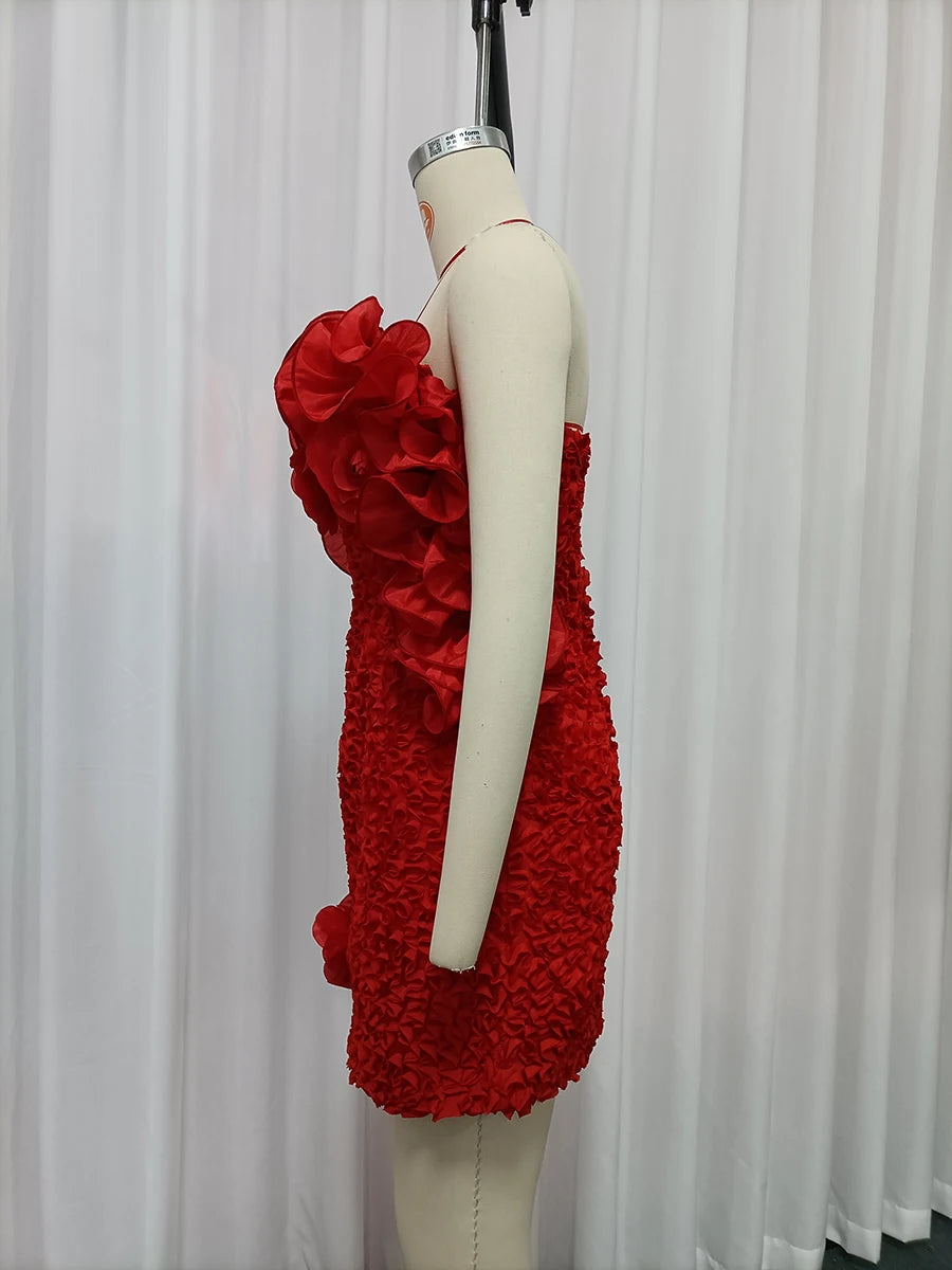 Dresses for Women Strapless Sleeveless High Waist Slimming Mini Solid Dress Female Fashion