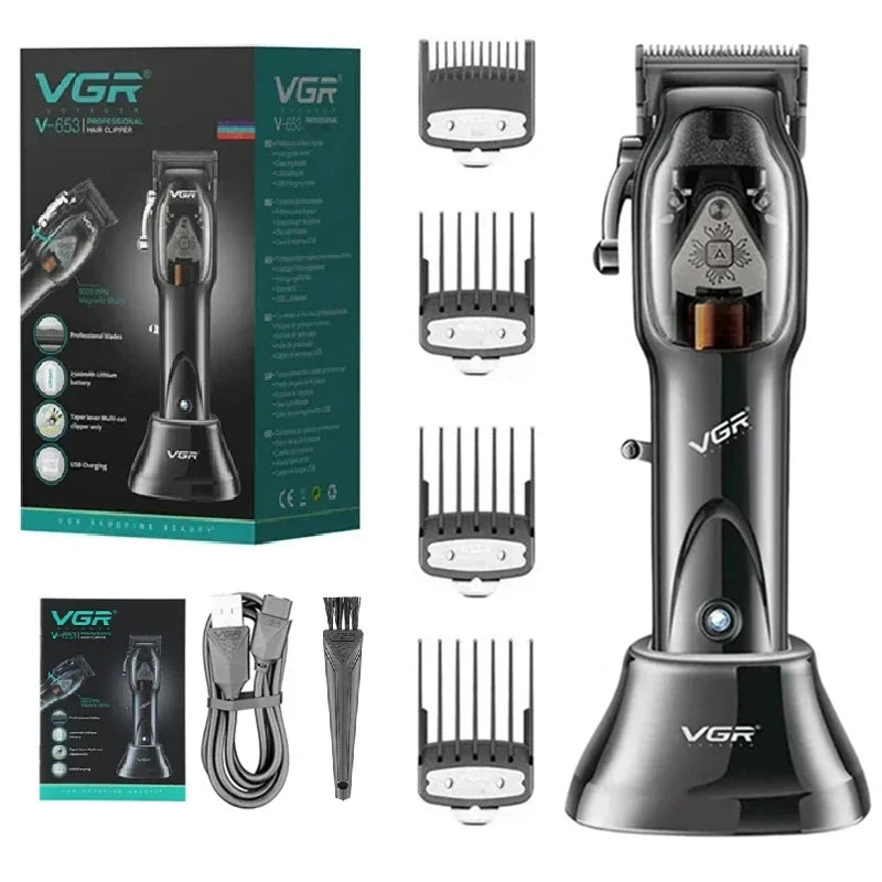 Original VGR Hair Trimmer Cordless Hair Clipper Electric Hair Clipper Professional Hair Clipper Men's Hair Clipper V-653