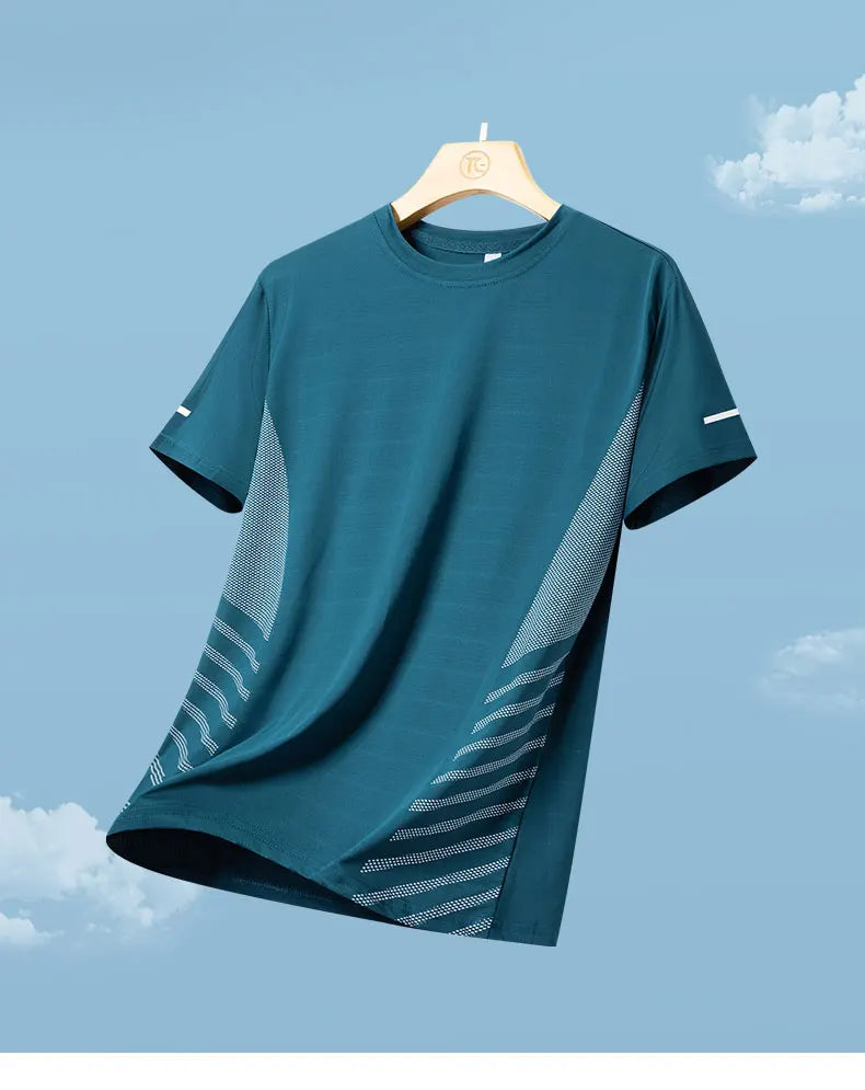 Men’s Quick Dry Running T-Shirt Breathable Lightweight Gym Workout Shirt