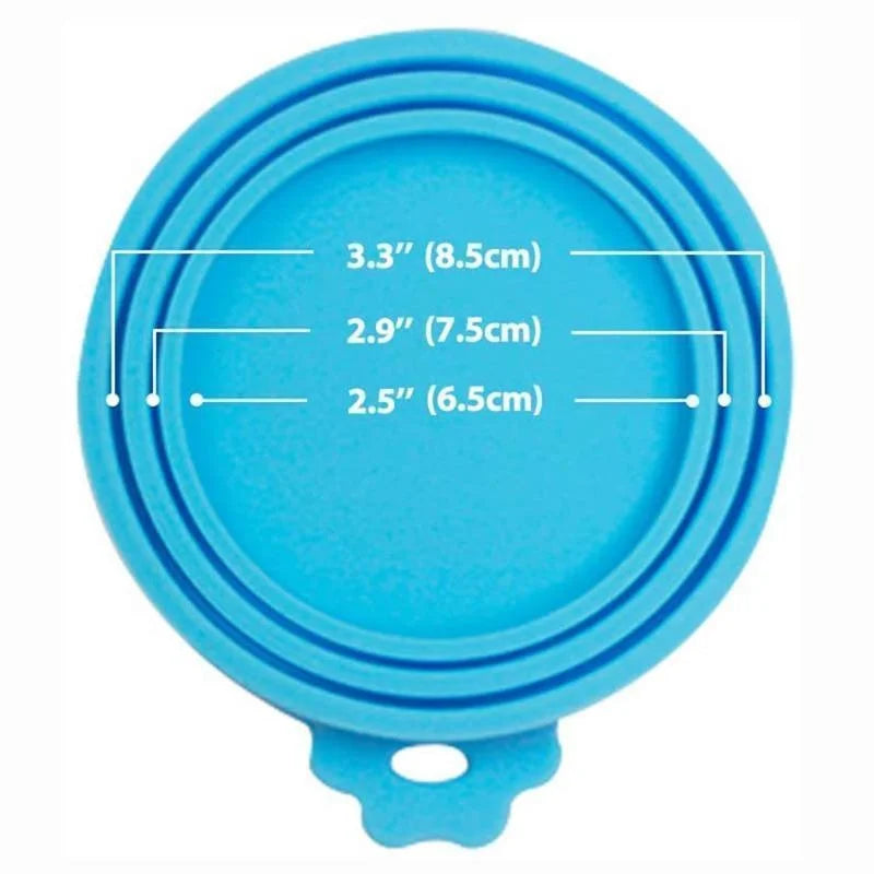 Reusable Silicone Pet Food Can Covers – Airtight Lids for Dog & Cat Cans (3 Sizes)”