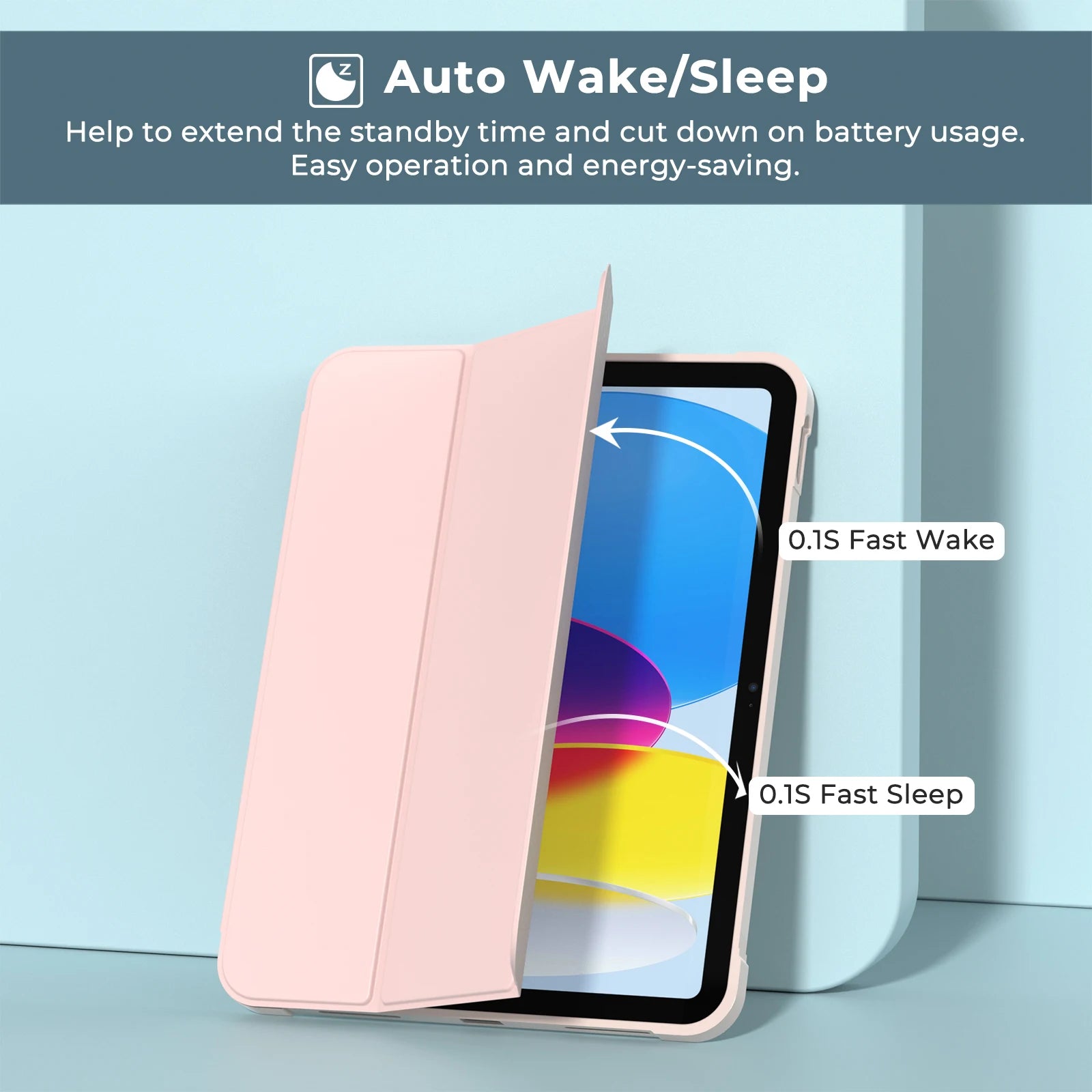 For ipad (A16)11th gen 11-in 2025 Cases Soft PU Protetive Cover  for iPad 10th Gen 10.9-in 2022 Shell Smart Case with Pen Holder