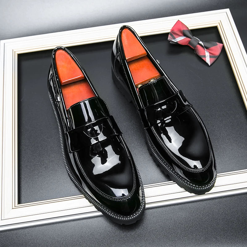 Lefu Shoes Men Thick Soled Comfortable Fashionable Brand Leather Shoes Men High-quality Business Office Shoes in Sizes 38-45