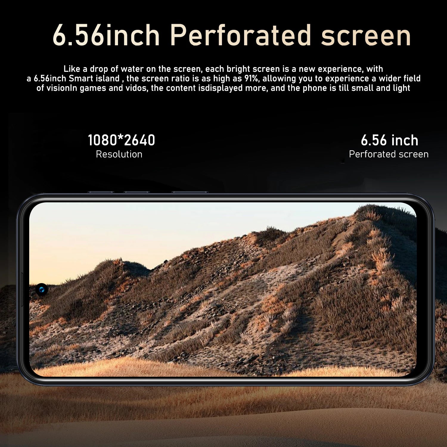 Global Vision I16 Pro Smartphone 5G Android 5300mAH 12GB RAM 512G ROM 6.56Inch 1080x2640HD 24+48MP 4G Network Mobile Phone