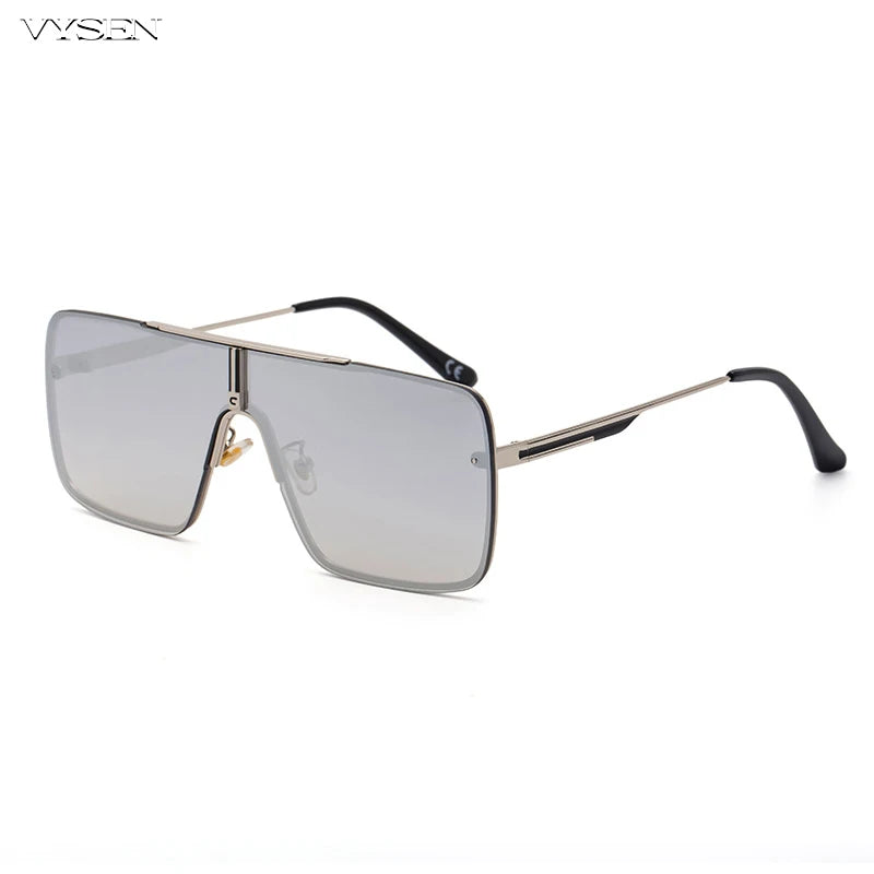 Fashion Oversized Square Sunglasses For Men Big Frame 2026 Luxury Brand Design Metal Frame Sun Glasses Man Retro Shades Eyewear