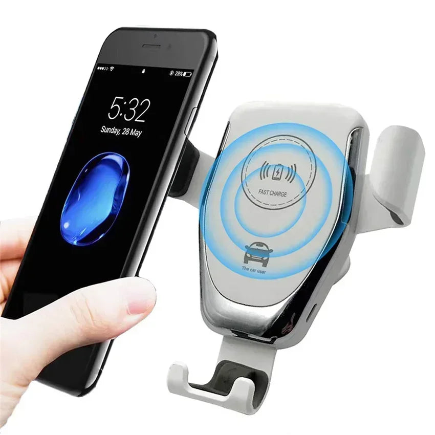 Car Wireless Charger Holder for iPhone 15/14/13/12/11 pro XS Max XR Samsung Fast Charging Mount Compatible with Multiple Models