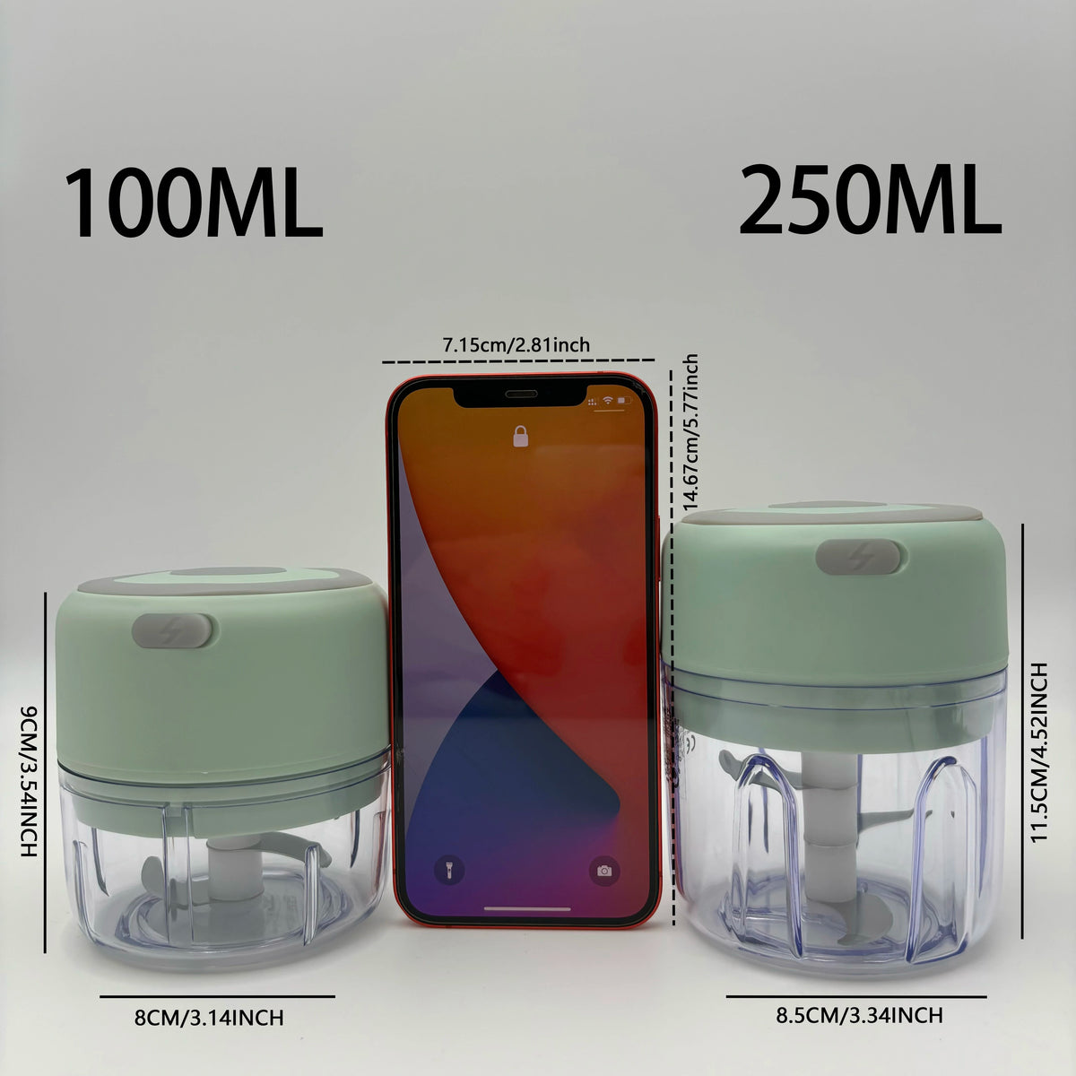 Mini Electric Food Chopper – Portable USB Rechargeable Vegetable Cutter
