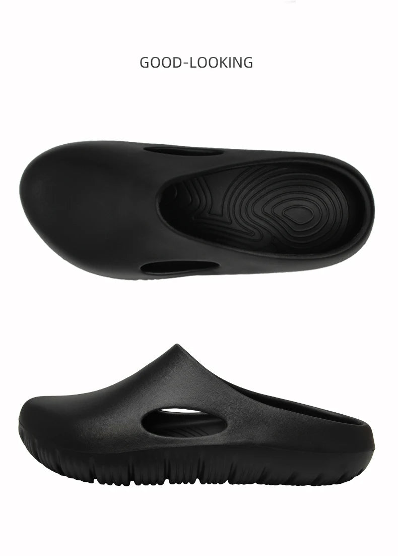 EVA Bread Men's Anti-Slip Odor-Resistant Outdoor Sandals Sports Beach Slippers for Casual Comfortable Footwear