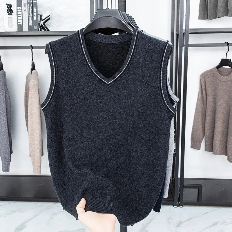 Men’s Casual Sleeveless Knit Vest