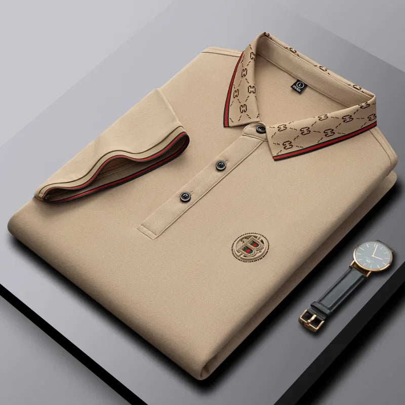 Men’s Embroidered Long Sleeve Dress Shirt