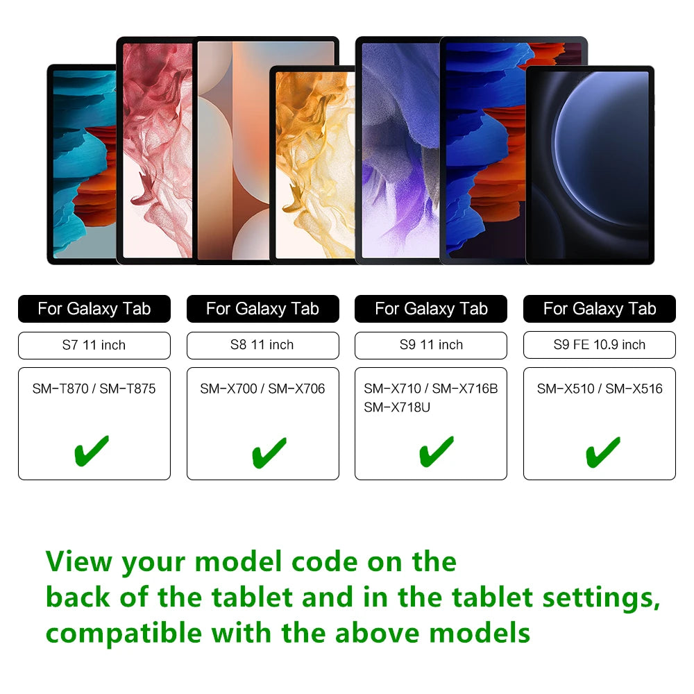 Book Cover Keyboard For Samsung Galaxy Tab S9 FE 10.9" S9 S8 S7 11 inch S10+ S9+ S8+ 12.4 Magic Magnetic Case Backlight TouchPad