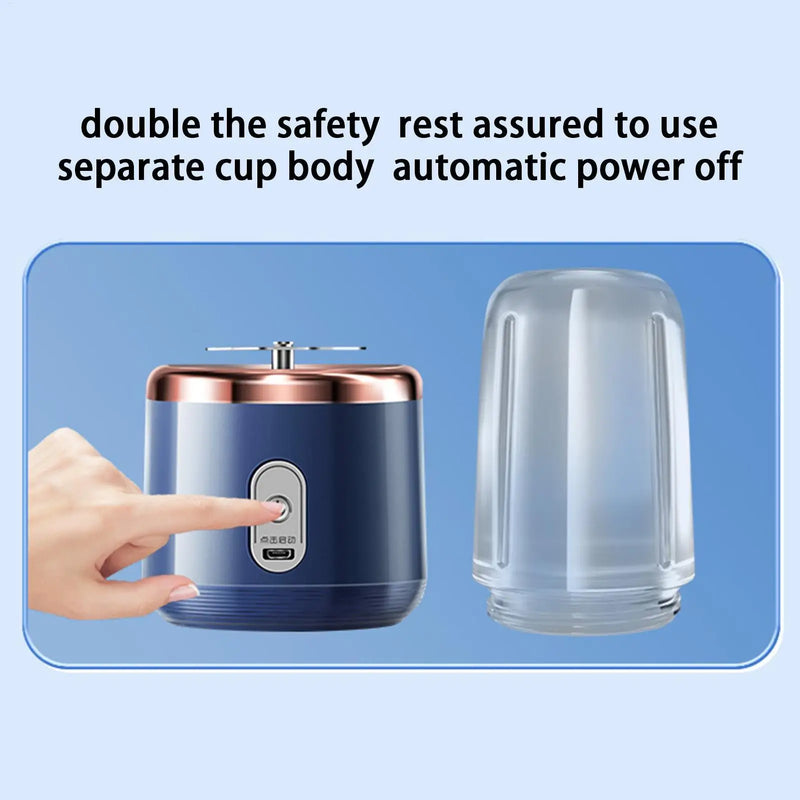Portable Blender Electric Juicer Rechargeable Fruit Mixers USB Rechargeable Smoothie Mini Blender Multifunction Juice Maker